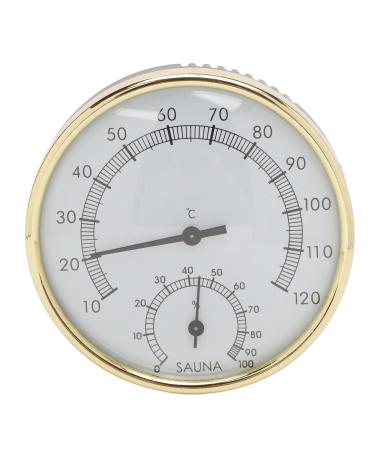 Sauna thermometer stainless steel hygrometer wall-mounted sauna oven physical induction sauna accessories with a clear scale for the sauna room