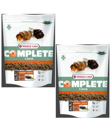 Versele-Laga Complete Cavia All-in-One Nutrition |Double pack |2 x 500 g |Pellets for guinea pigs |Contains Timothy-Heu |Enriched with elderberries and herbs 500 g (2 pack)