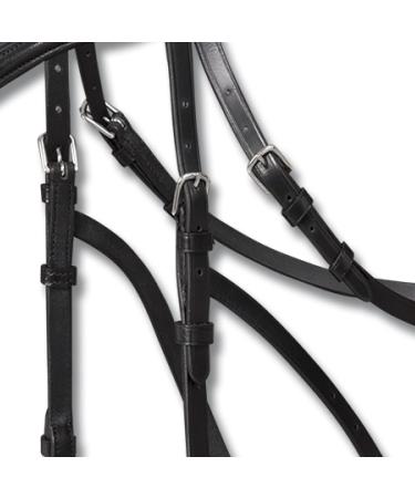 WALDHAUSEN X-Line Hackamore Bridle - Black Stainless Steel for Thoroughbred & Cob | Premium Equestrian Gear - Buy Online on SooperMarket.com