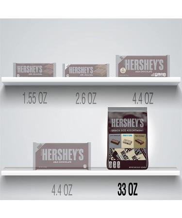 Hershey's Assorted Snack Size Candy Bulk - 33 oz Bag | Perfect for Parties and Halloween Treats - Buy Online on SooperMarket.com