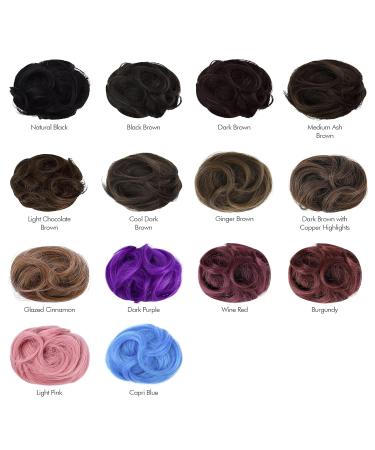 REECHO Space Bun Hair Pieces Mini Claw Clip in Messy & Cat Ears Fake Hair Bun Extensions - Pack of 2-3 Straight Black Brown - Buy Online on SooperMarket.com