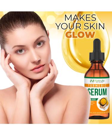 All-Natural Turmeric Serum for Face & Body | Brightening Acne-Fighting Pore-Minimizing Skin Repair - Buy Online on SooperMarket.com
