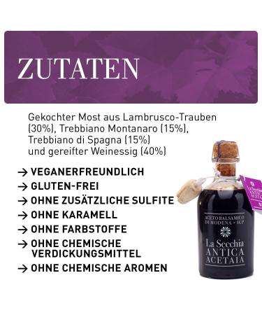 La Secchia Balsamico Vinegar from Modena IGP - Two Stars Aged in Oak Barrels | 250ml Traditional G.G.A. - Buy Online on SooperMarket.com