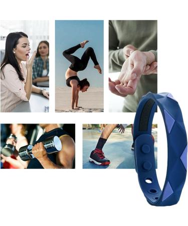 Erhigher Neurasthenia Relief Bracelet 2pcs Anti Static Adjustable Multi-Hole Silicone Energy Balance for Improved Sleep Quality Relaxation Unisex Waterproof Blue 2pcs 2pcs Blue - Buy Online on SooperMarket.com