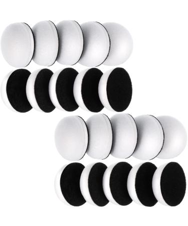 20 Pieces Mini Ink Blending Foams  Round Replacement Foam Pads White Domed Sponge Foam Refills for Card Making Embossing Painting Rendering