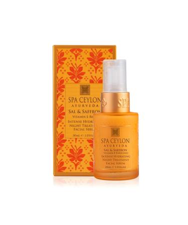 SPA CEYLON Sal & Saffron Vitamin E Night Treatment Serum | Deep Hydration & Skin Replenishment | International Shipping Available - Buy Online on SooperMarket.com