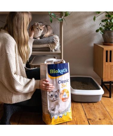 Biokats Classic 3in1 Unscented Clumping Cat Litter | 10L Bag with 3 Grain Sizes - Best for International Shipping - Buy Online on SooperMarket.com
