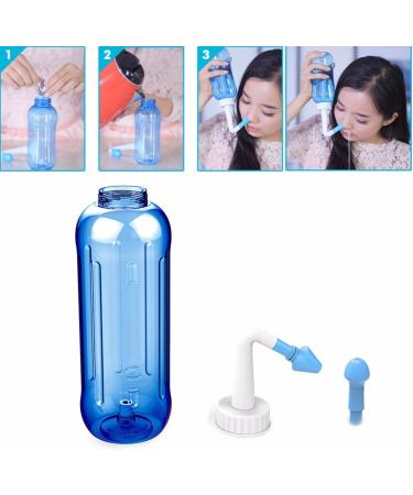 Vigor Laser Nose Wash System Nasal Rinsing Neti Pot Sinus Adults Children Allergies Relief Rinse Neti 500mL Medium - Buy Online on SooperMarket.com