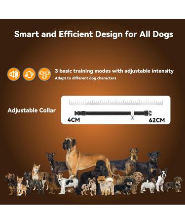 Remote Dog Training Collar | 8200ft Range with Double Vibration | 3 Training Modes | Security Lock and LED Finder | for Large/Medium/Small Dogs | Black - Buy Online on SooperMarket.com