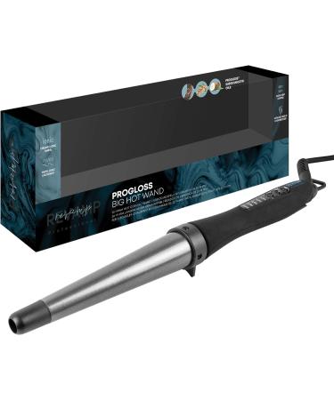 Revamp Progloss Big Hot Wand - Ionic Ceramic Hair Wand for Loose Curls and Waves | Variable Temperature, Heat Resistant Glove Included - Buy Online on SooperMarket.com