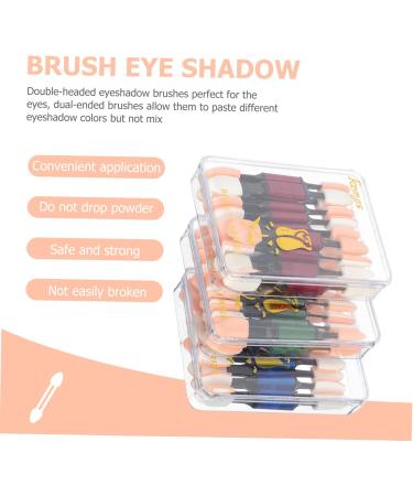 BELLIFFY 30pcs Double Ended Eye Shadow Stick Girl Eyeshadow Makeup Brush Sponge Eyeshadow Stick Rod Aluminum - Buy Online on SooperMarket.com