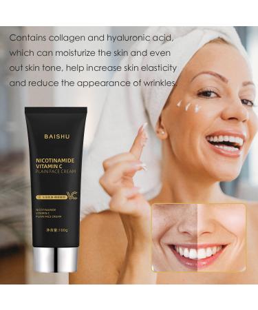 Nicotinamide & Vitamin C Face Cream - Hydrating Moisturizer & Makeup Cream (2 Pcs) - Brightening Smooth Skin Formula - International Shipping Available - Buy Online on SooperMarket.com