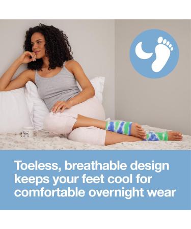 Zentoes Moisturizing Heel Socks - 2 Pairs of Gel-Lined Toe-Free Spa Socks for Dry Cracked Heels - Blue Batik Color - Buy Online on SooperMarket.com