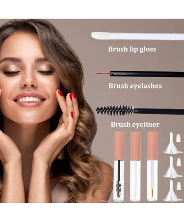 Empty Mascara Tube and Wand Clear Mascara Tube Mascara Containers Empty 3PCS 10ml Empty Lip Gloss Tubes Transparent Empty Eyeliner Tube with Rubber Inserts and Funnels for DIY Castor Oil Type 2 1 Set Type 2 - Buy Online on SooperMarket.com
