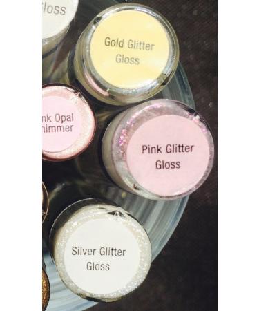 LipSense Lot of 4 Glosses - Diamond Kiss Gold Pink and Silver Glitter Gloss