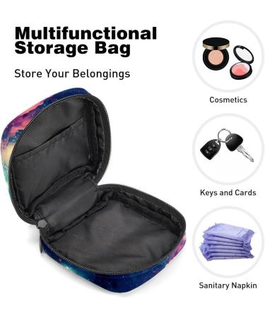 Anna Cowper Nebula Planets Sanitary Napkin Storage Bag - Portable Period Bag for Women and Teens - Multi-colored Design - 1Pcs - Buy Online on SooperMarket.com