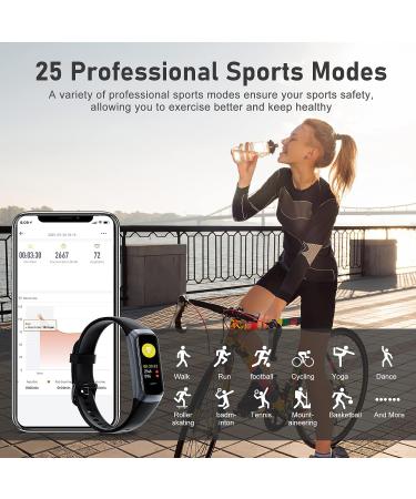 Fitness Tracker with Heart Rate Monitor | Sleep & Activity Tracker | 1.10''AMOLED Touch Screen Pedometer Watch - Bordeaux - Buy Online on SooperMarket.com