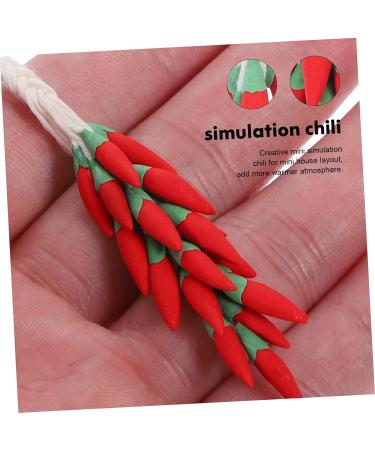 KOMBIUDA Simulation Chili Props Chili Skewers Models Vegetables Toy Peppers Layout Scene Decor Home Decor Decorations Artificial - Buy Online on SooperMarket.com