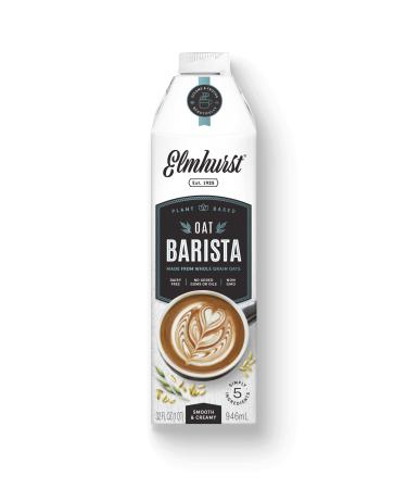 Elmhurst 1925 Barista Edition Oat Milk, Plant-Based, Vegan, 32 Ounce (Pack of 6)