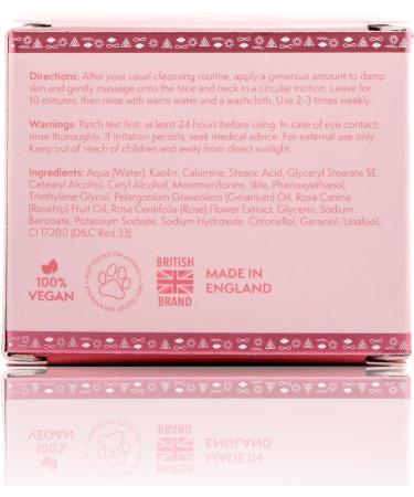 Nature Spell Pink Clay & Rose Pore Perfection Face Mask 100 ml - Clarifies and tightens the pores Transforms dull & tired skin For All Skin Types 100% Vegan Made In The UK - Buy Online on SooperMarket.com