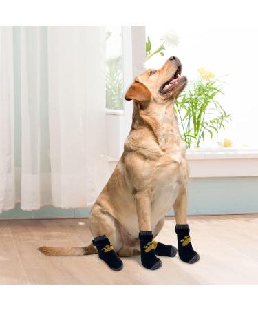 2 Pairs Anti Slip Dog Socks Paws Stop Licking Dog Grip Socks Pet Paw Protector Dog Boots Dog Claw Socks Dog Shoes Dog Slippers with Adjustable Strap for Puppy Dog Indoor Outdoor Hardwood Floor Walking M - Buy Online on SooperMarket.com
