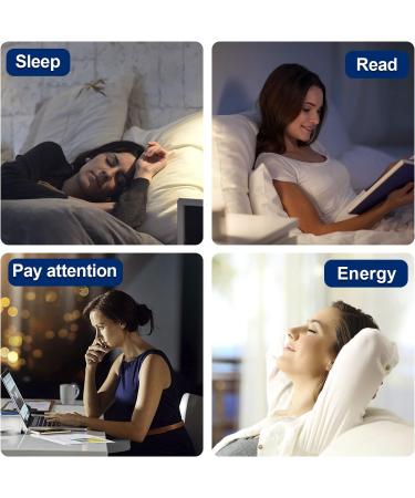 Large Light Therapy lamp Bright White 10000 lux 12 in High Illumination Wake-up Light Alarm Multiple Sets of White Noise - Buy Online on SooperMarket.com