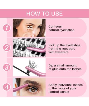 280 Pcs Individual Lashes Cluster Lashes 30D+40D C Curl 9-15Mix Lash Clusters DIY Lash Extension At Home Lashes That Look Like Eyelash Extensions (30D+40D-C 9-15mix) 9-15 mix 30+40-C-Large - Buy Online on SooperMarket.com
