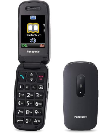 Panasonic KX-TU446EXB Senior Cell Phone - No Contract SOS Button Shockproof Large Keys & Display - Black - Buy Online on SooperMarket.com