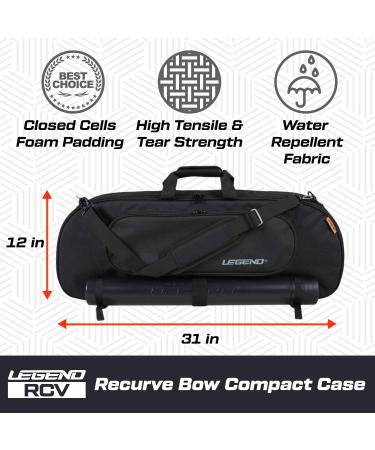 Legend RCV Recurve Bow Case with Arrow Holder - Padded Takedown Case for Archery Accessories in Black - Buy Online on SooperMarket.com