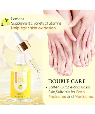 CHUCHU Nail Cuticle Oil with Jojoba, Vitamin B & E - Moisturizes, Strengthens Nails, Prevents Hangnails - Lemon Scented, 15ml - Buy Online on SooperMarket.com