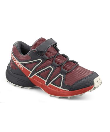 Salomon Speedcross Bungee Children everyday and outdoor shoes practical design precise fit grip 26 EU Red Dahlia Cherry Tomato Vanilla ICE