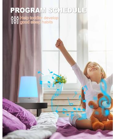 Portable Baby Sound Machine with Night Light | 34 Soothing Sounds | Remote Control via App-WiFi | Ideal for Adults, Kids, Travel | BABYMUST BM01 - Buy Online on SooperMarket.com