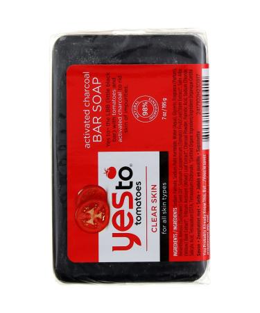 Yes to Tomatoes Clear Skin Activated Charcoal Bar Soap 7 oz - Pack of 2 - Buy Online on SooperMarket.com