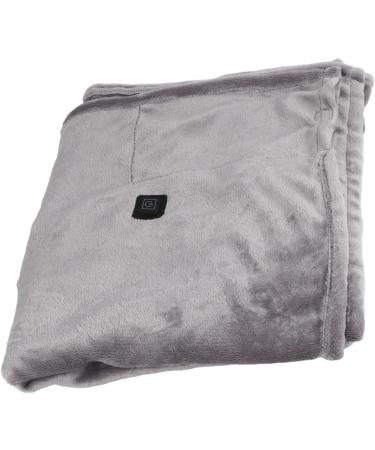 Kuuleeyn USB Heated Electric Shoulder Blanket & Warm Scarf - Lightweight Coral Fleece for Winter - Light Gray - Buy Online on SooperMarket.com