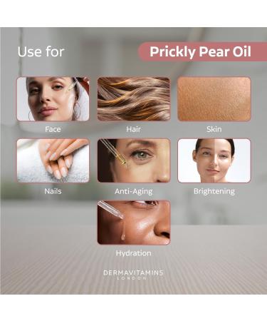 Dermavitamins 100% Pure Prickly Pear Oil - 10ml | Organic Facial Serum - Buy Online on SooperMarket.com