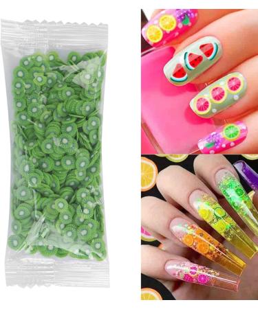 Fruit Nail Art Slices Fruit Slices for Nail Art 10g/pack Fruit Shaped Nail Art Slices Polymer Clay Nail Art Glasses Decoration Accessories for DIY Crafts Nail Art and Cellphone Decoration(Kiwi) - Buy Online on SooperMarket.com