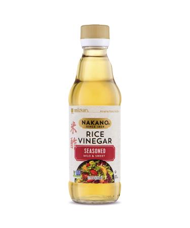 Nakano Rice Vinegar Seasoned Mild and Sweet Japanese Seasoning Ideal for Salad Dressing or Marinades 1 Bottle x 355 ml