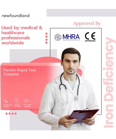 Newfoundland Iron Levels Test Kit - 99% Accurate Home Test for Anaemia Detection & Iron Deficiency - Hemoglobin & Red Blood Cell Testing - CE & MHRA Certified - Buy Online on SooperMarket.com