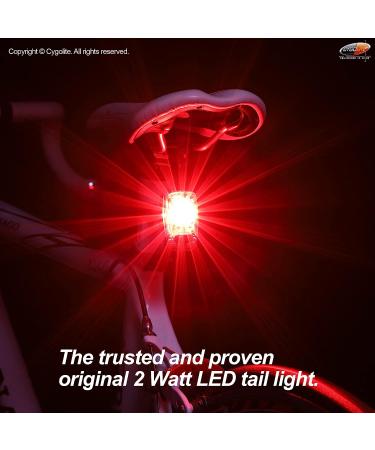 CYGOLITE Hotshot 2 Watt Bike Taillight | High Power, 6 Modes, USB Rechargeable | Compact & Water Resistant | Ideal for Busy Roads - Buy Online on SooperMarket.com