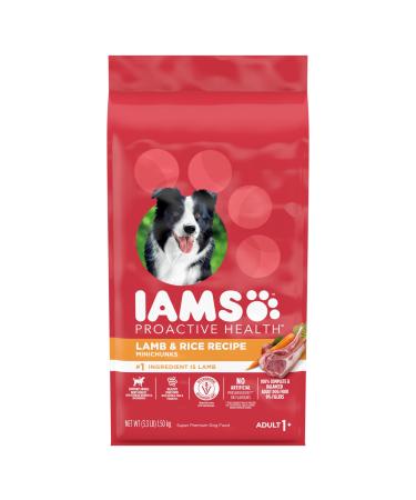 IAMS PROACTIVE HEALTH Dog Food Dry Minichunks Adult Lamb & Rice Recipe 1.50kg Bag 1.5 kg Dog Food