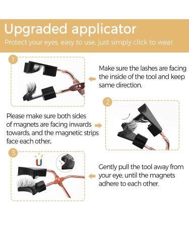 Dual Magnetic Eyelashes | Glue and Eyeliner-Free | Lightweight & Easy Wear | Best 3D Reusable Lashes with Applicator - Buy Online on SooperMarket.com