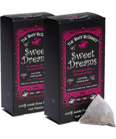 Sweet Dreams Valerian Root and Camomile Tea - Bedtime Tea - Caffeine Free Decaffeinated - 2 x 15 individual tea bags - by The Busy Botanist
