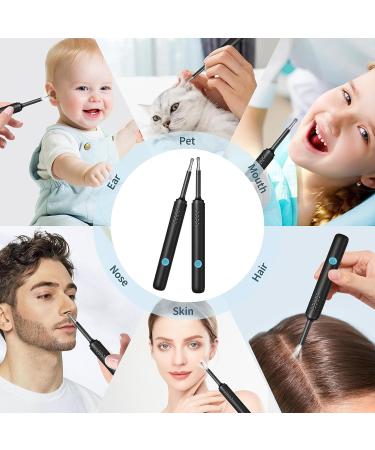 NURSETEK Ear Wax Removal Tool Ear Wax Removal Ear Cleaner with 1080P HD Camera Ear Wax Cleaning Kit Ear Wax Removal Tool for iOS and Android (Black) - Buy Online on SooperMarket.com