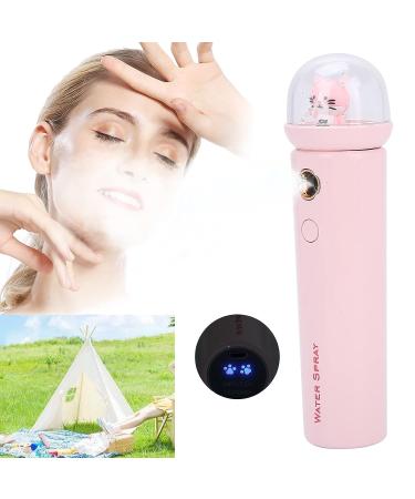 Cat Design Nano Facial Mister | Unclogs Pores, Removes Dirt & Acne | Warm Winter Moisturizing Face Steamer | Deep Cleaning & Humidifier for Home (Pink) - Buy Online on SooperMarket.com