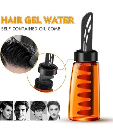 2-in-1 Hair Wax Gel with Comb Men s Long Lasting Grooming Hairspray Flexible Hold Lightweight Hair Styling Gel Moisturizing Best Hair Styling Cream Strong Hold Power Retro Hair Oil for Hair Styling (2Pcs) - Buy Online on SooperMarket.com