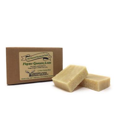 YANKEETRADERS Fresh Ginger Lime Soap Soap - All Natural/Vegan - 2 Bars