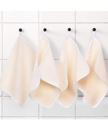 Exfoliating Face and Body Wash Cloths - 3 Pack Soft Weave Bath Cloth for Gentle Scrubbing and Massage - Ideal for Men and Women - Buy Online on SooperMarket.com