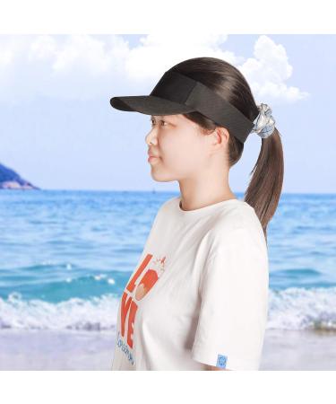 Adjustable Sport Visor Hats for Men and Women - Black Sun Visors - 5 Pieces Set - Buy Online on SooperMarket.com