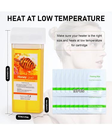 Honey Hair Removal Wax Cartridge Refills - 4 Pack for Body Waxing Legs and Arms - Buy Online on SooperMarket.com