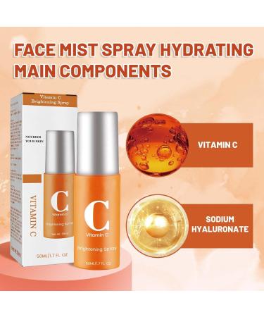 Vitamin C Face Mist VC Skin Brightening Facial Spray Skin Barrier Repair Improve Uneven Skin Relieves Dark Spots Spray Moisturiser VC Hydrating Serum Spray Deeply Moisturizing - Buy Online on SooperMarket.com